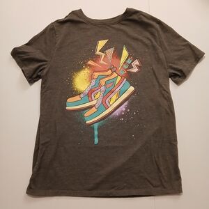 Cat & Jack XL 14 Graphic Tee with Colorful Sneaker Design